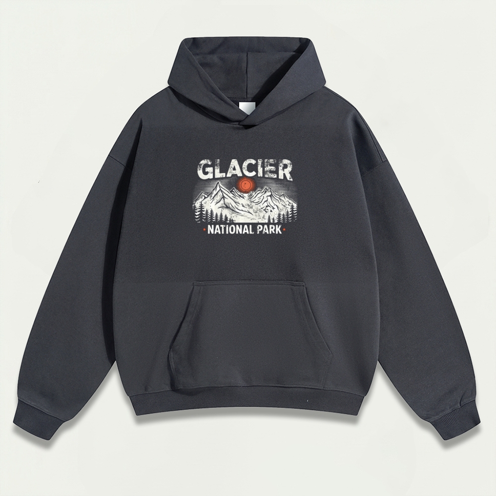 Glacier National Park Heavyweight Trail Hoodie-HikeVista