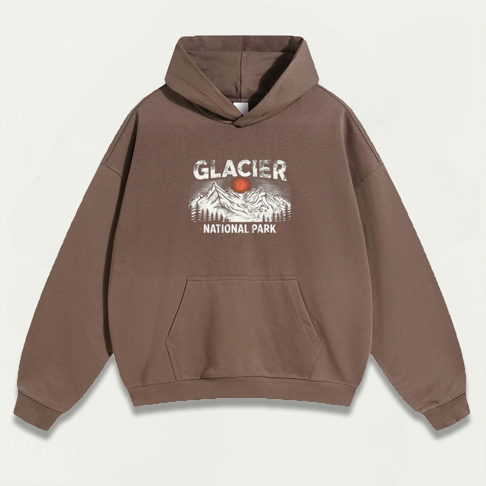Glacier National Park Heavyweight Trail Hoodie-HikeVista