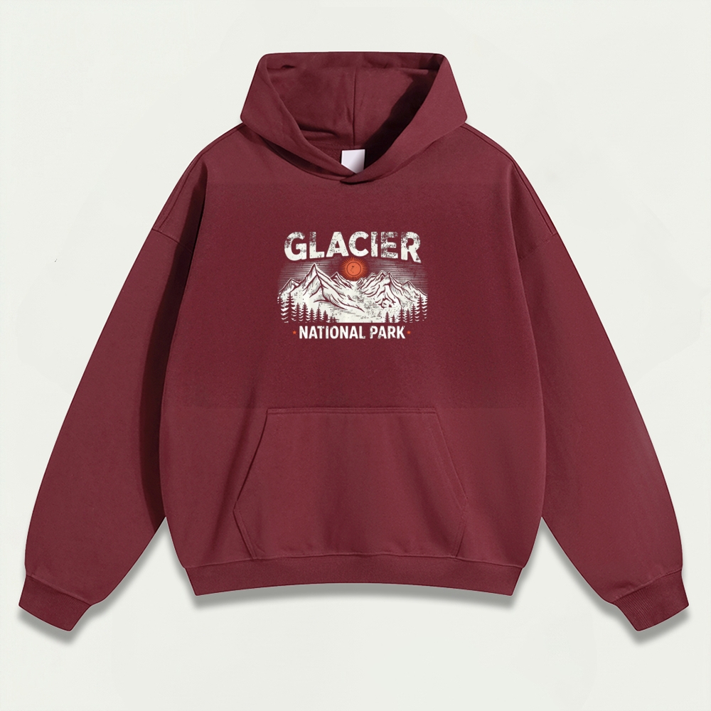Glacier National Park Heavyweight Trail Hoodie-HikeVista