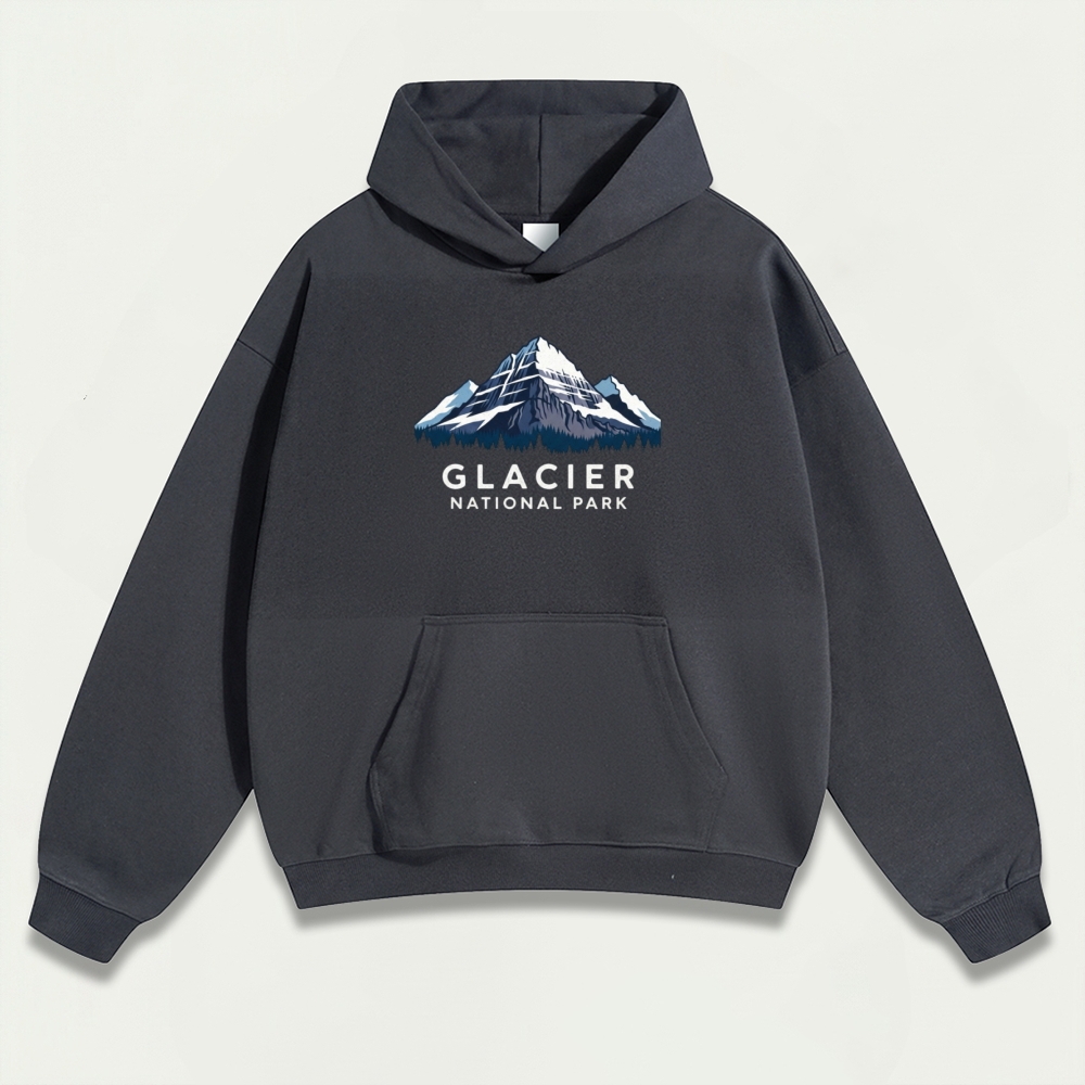 Glacier National Park Heavyweight Trail Hoodie-HikeVista