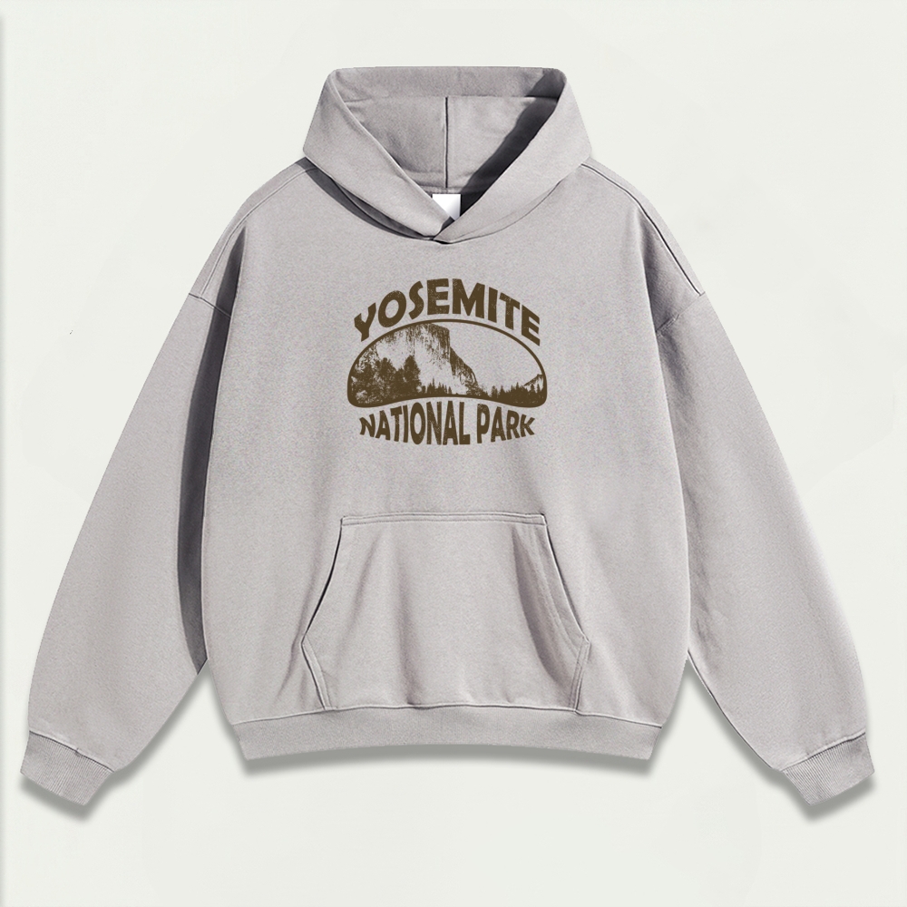 Yosemite National Park Heavyweight Hiking Hoodie-HikeVista