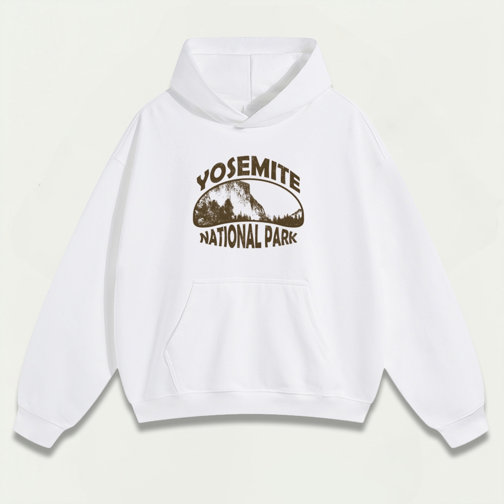 Yosemite National Park Heavyweight Hiking Hoodie-HikeVista