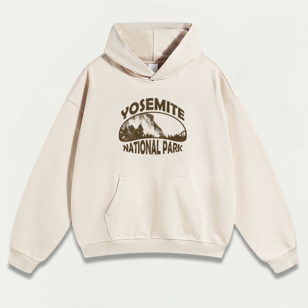 Yosemite National Park Heavyweight Hiking Hoodie-HikeVista