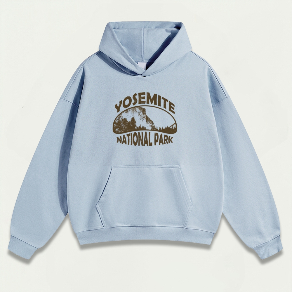 Yosemite National Park Heavyweight Hiking Hoodie-HikeVista