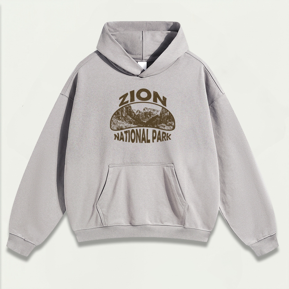 Zion National Park Heavyweight Hiking Hoodie-HikeVista