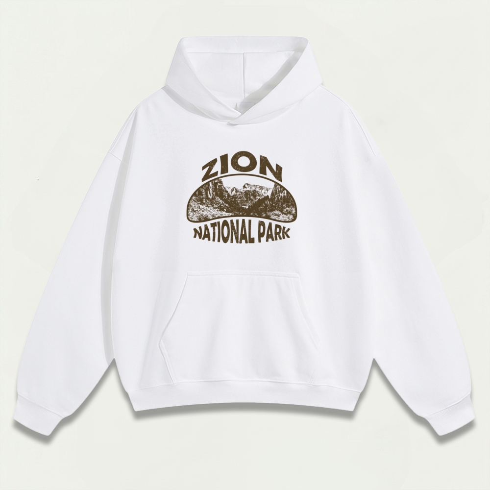 Zion National Park Heavyweight Hiking Hoodie-HikeVista