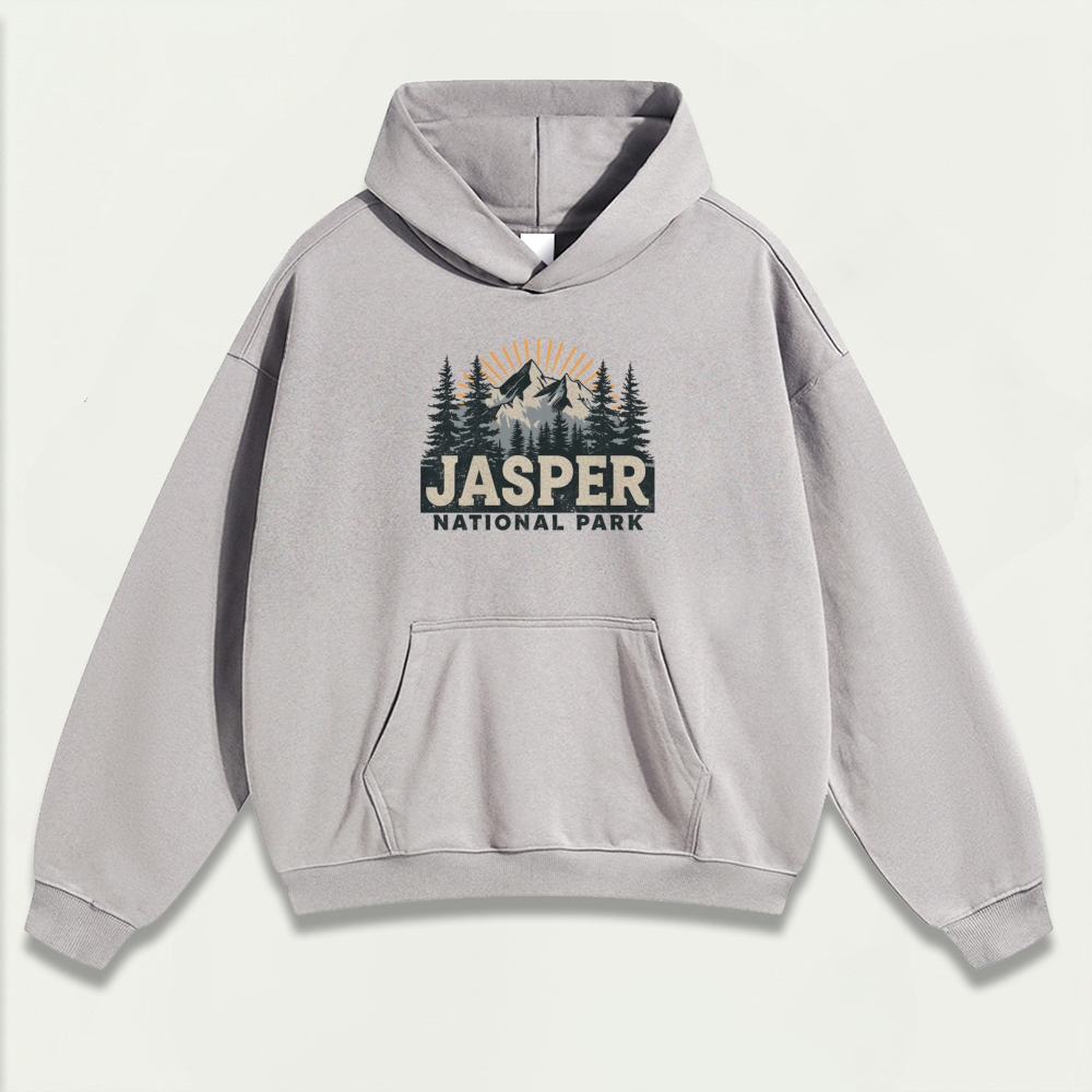 Jasper National Park Heavyweight Hiking Hoodie-HikeVista