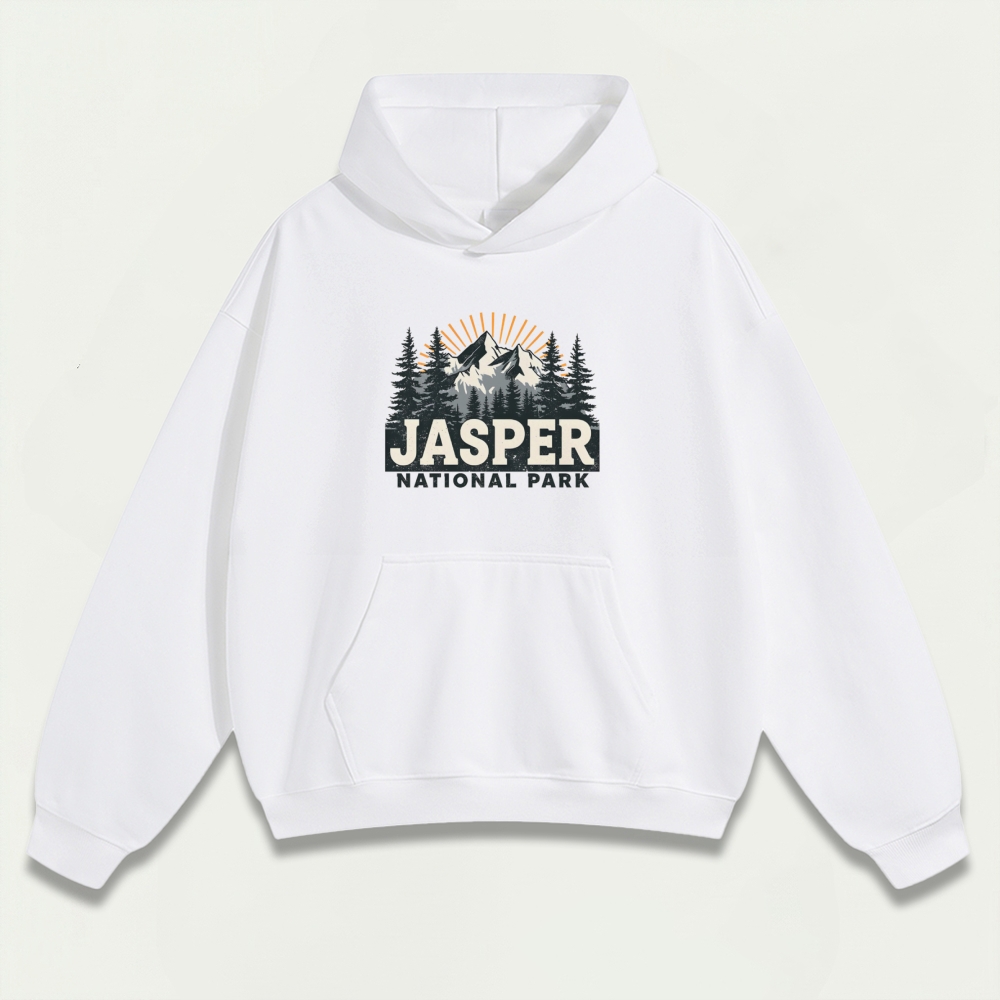 Jasper National Park Heavyweight Hiking Hoodie-HikeVista