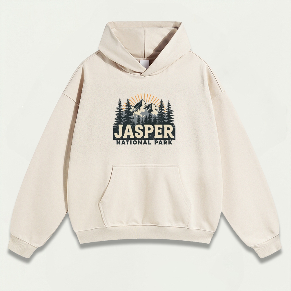 Jasper National Park Heavyweight Hiking Hoodie-HikeVista