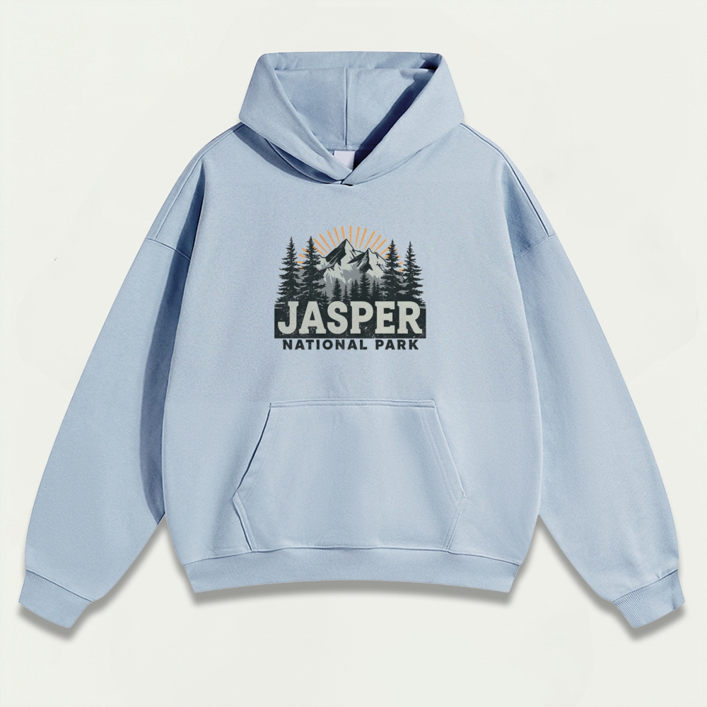 Jasper National Park Heavyweight Hiking Hoodie-HikeVista