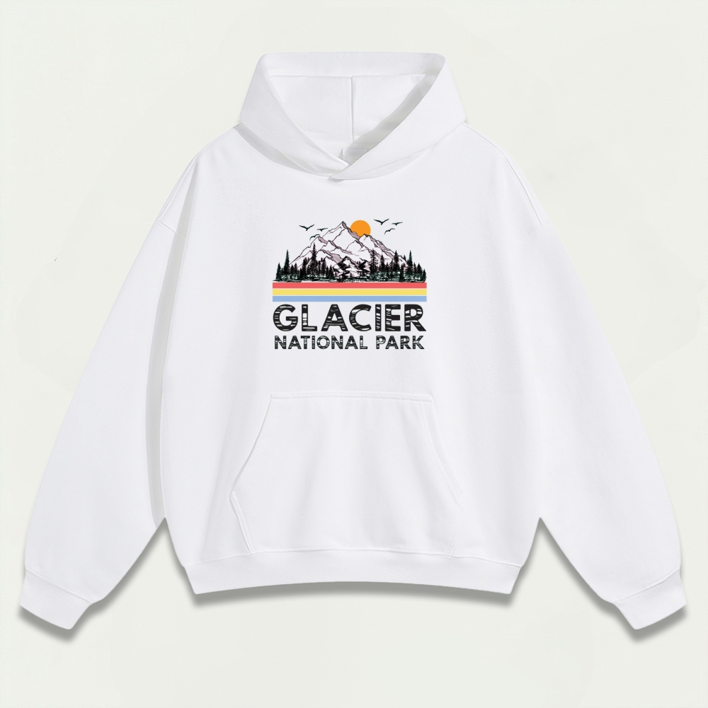 Glacier National Park Heavyweight Trail Hoodie-HikeVista