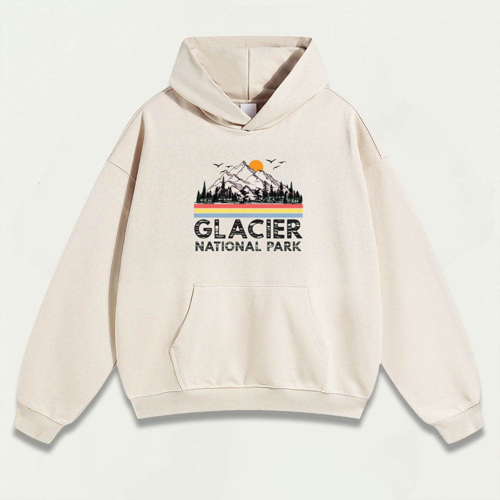 Glacier National Park Heavyweight Trail Hoodie-HikeVista