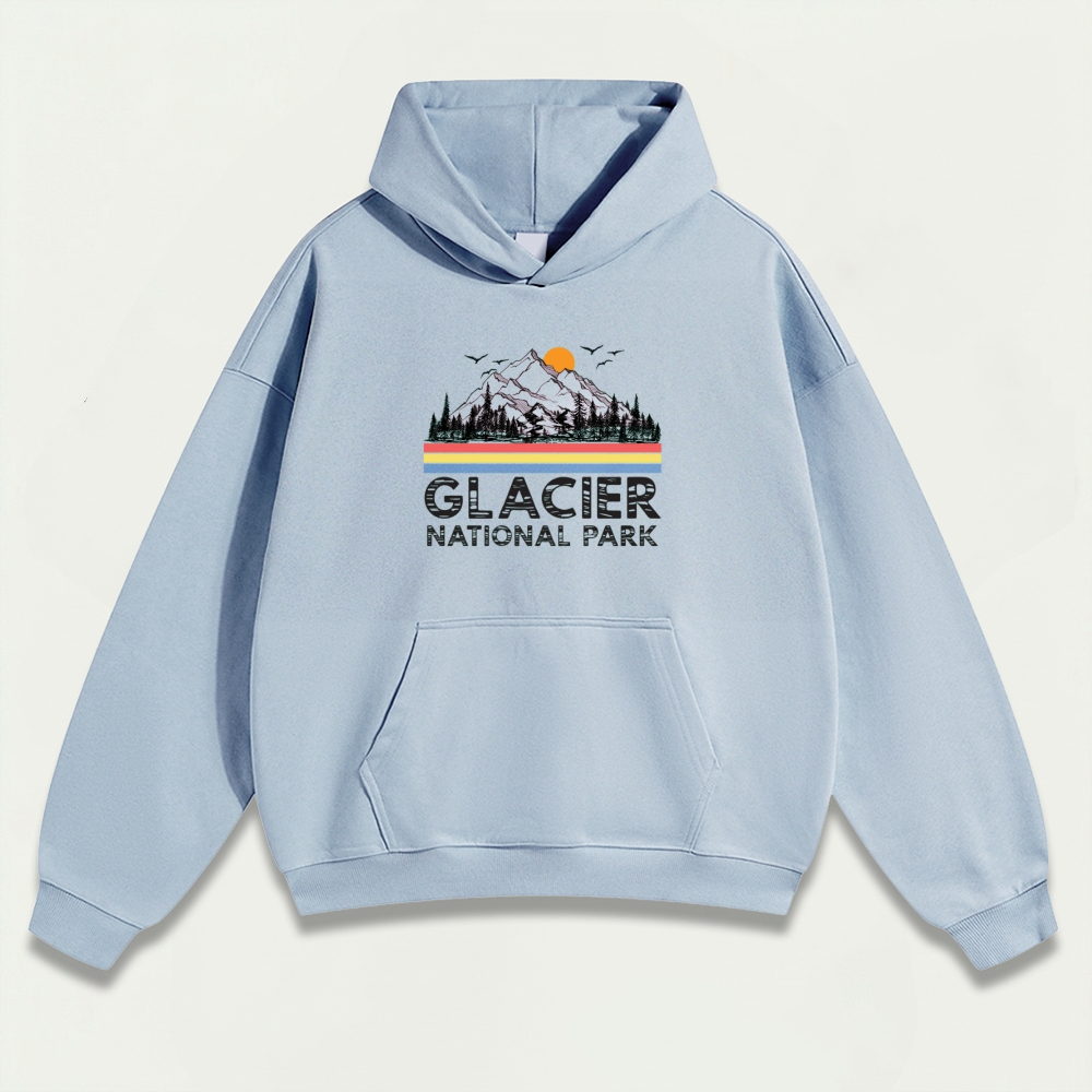 Glacier National Park Heavyweight Trail Hoodie-HikeVista