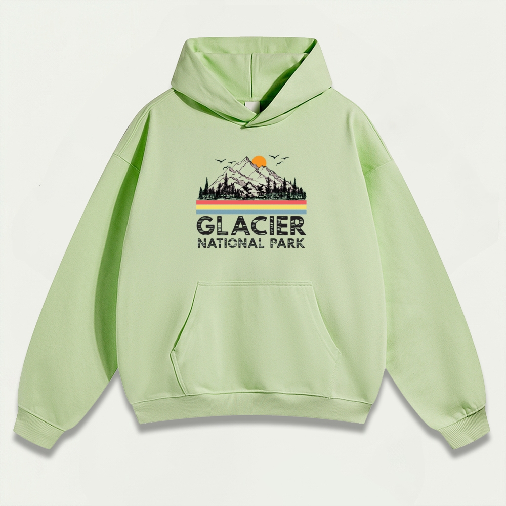 Glacier National Park Heavyweight Trail Hoodie-HikeVista