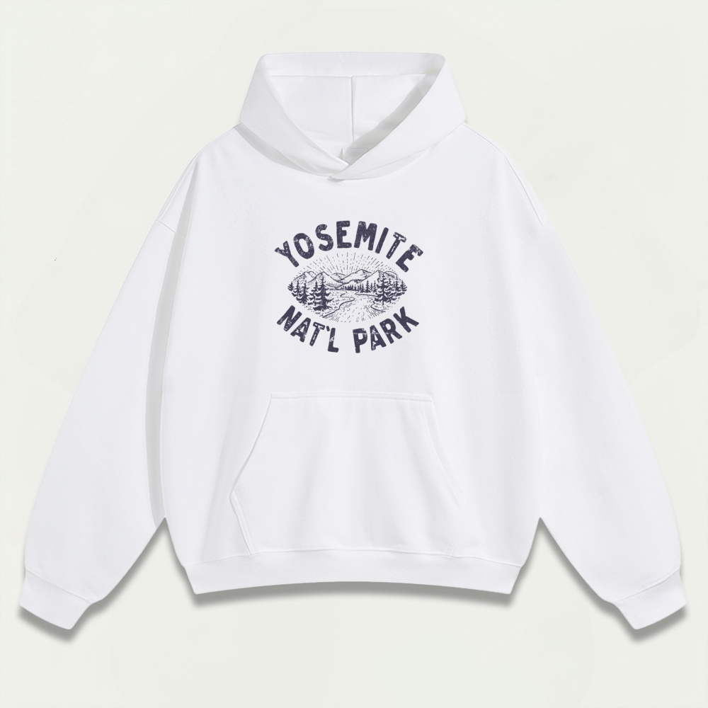 Yosemite National Park Heavyweight Hiking Hoodie-HikeVista