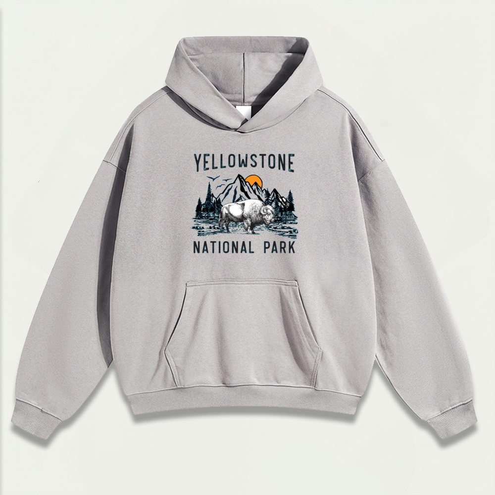 Yellowstone National Park Heavyweight Trail Hoodie-HikeVista