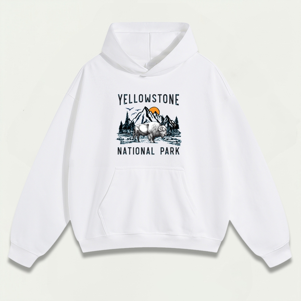 Yellowstone National Park Heavyweight Trail Hoodie-HikeVista