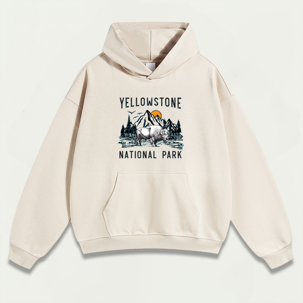 Yellowstone National Park Heavyweight Trail Hoodie-HikeVista