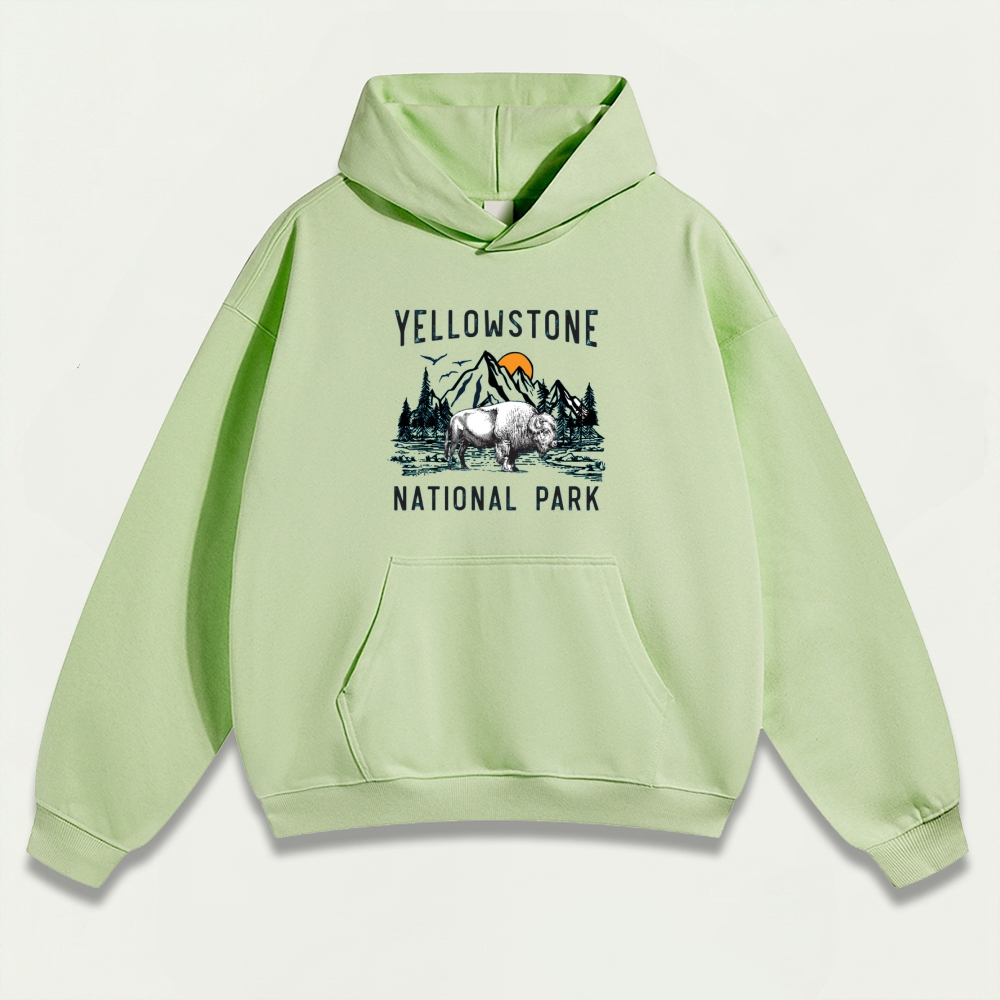Yellowstone National Park Heavyweight Trail Hoodie-HikeVista