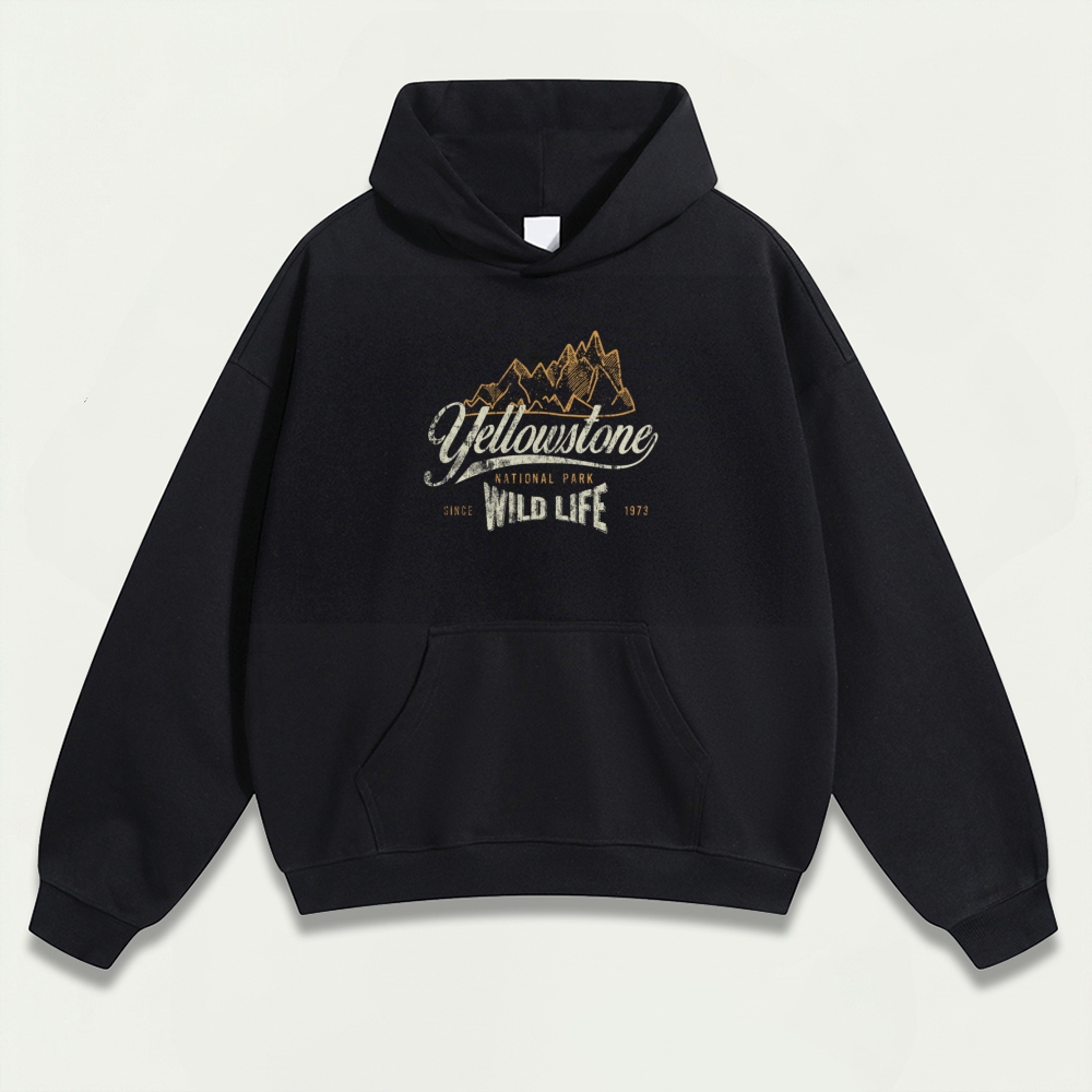 Yellowstone National Park Heavyweight Trail Hoodie-HikeVista