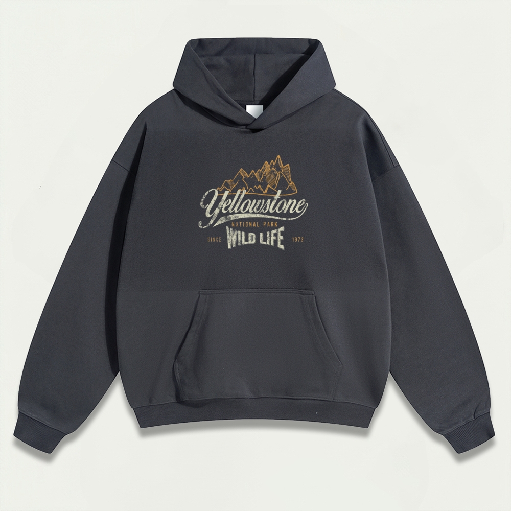 Yellowstone National Park Heavyweight Trail Hoodie-HikeVista