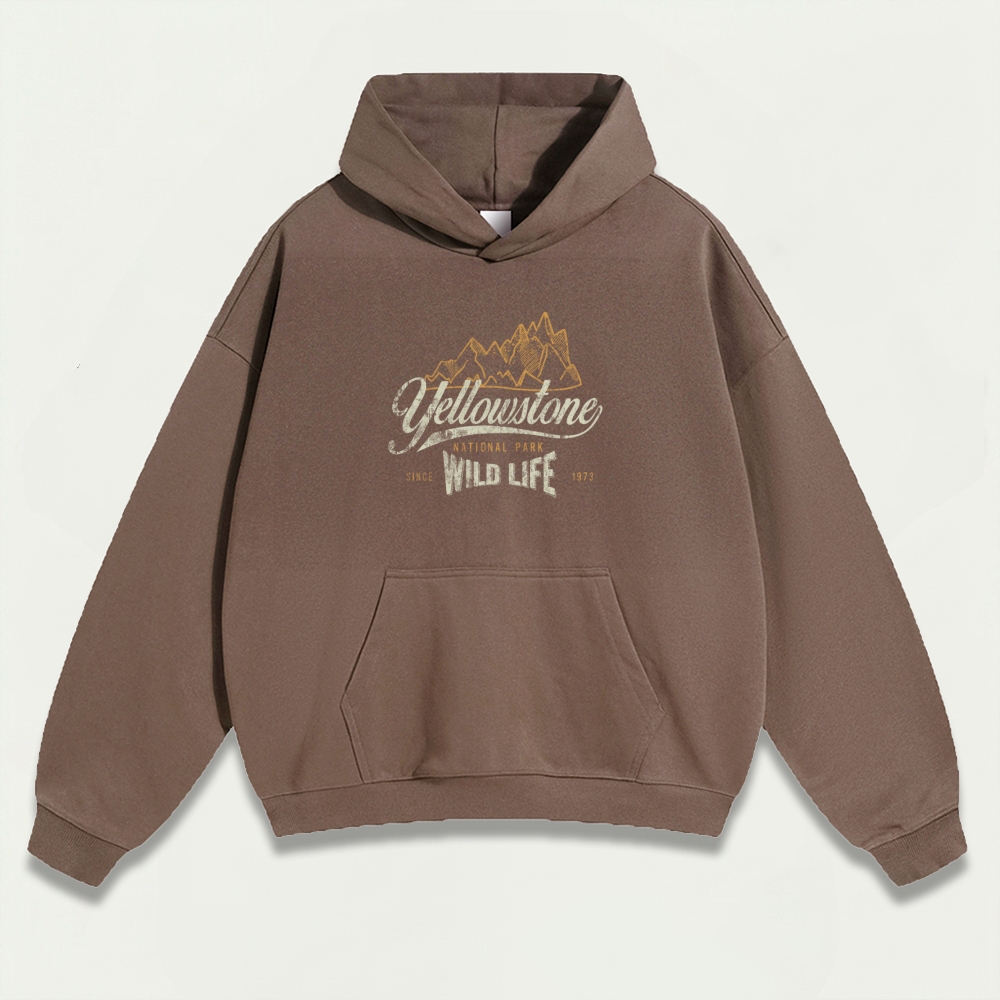 Yellowstone National Park Heavyweight Trail Hoodie-HikeVista