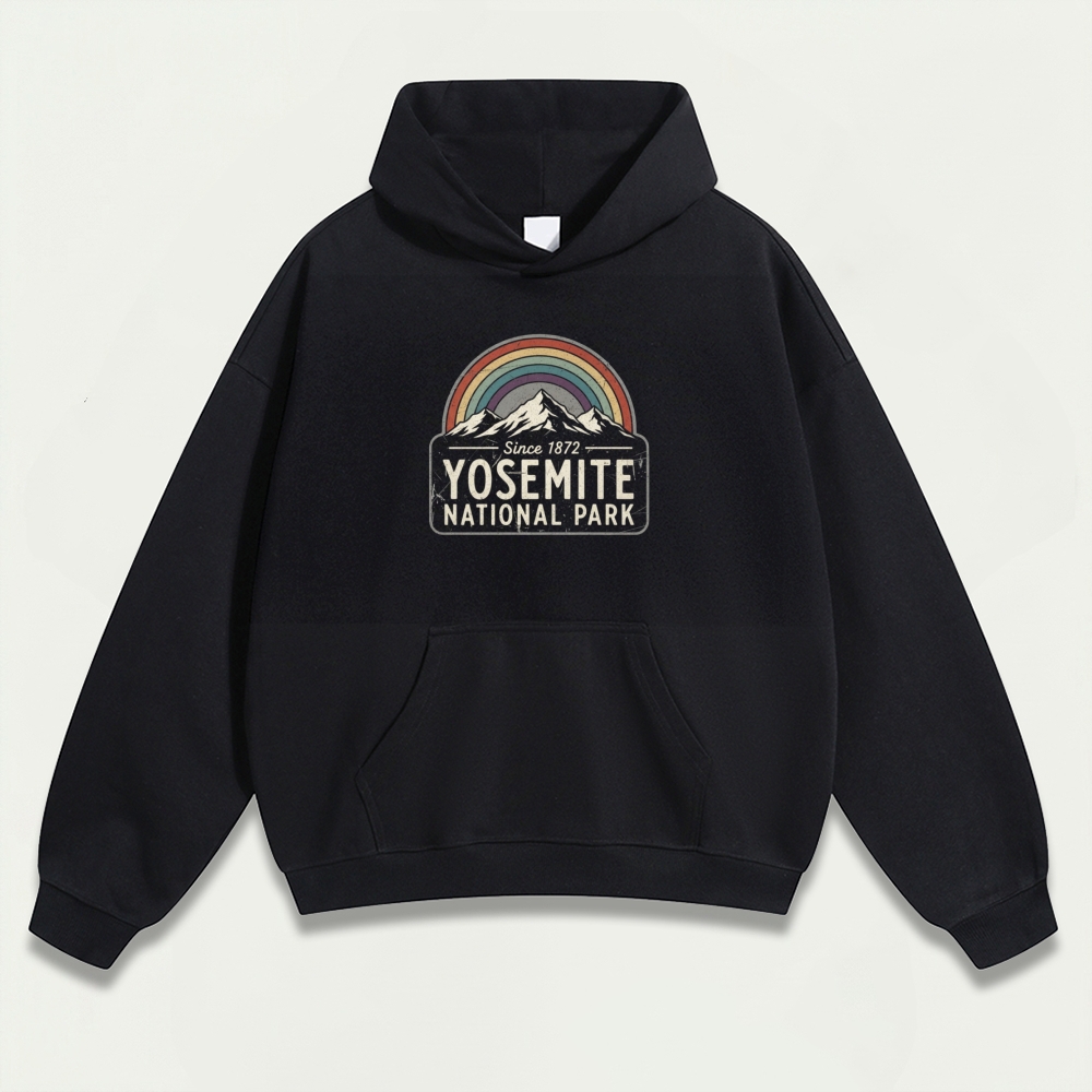 Yosemite National Park Heavyweight Hiking Hoodie-HikeVista