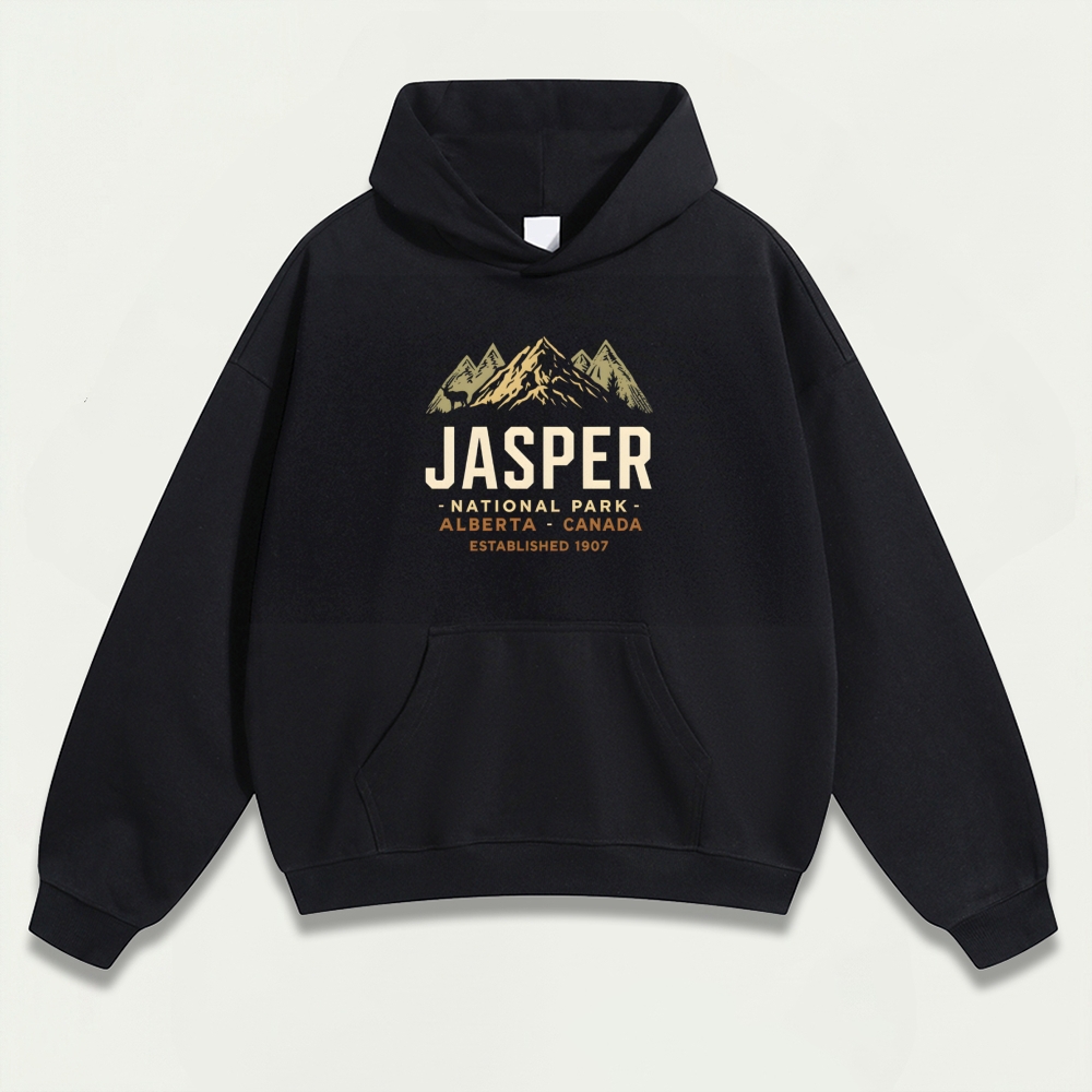 Jasper National Park Heavyweight Hiking Hoodie-HikeVista