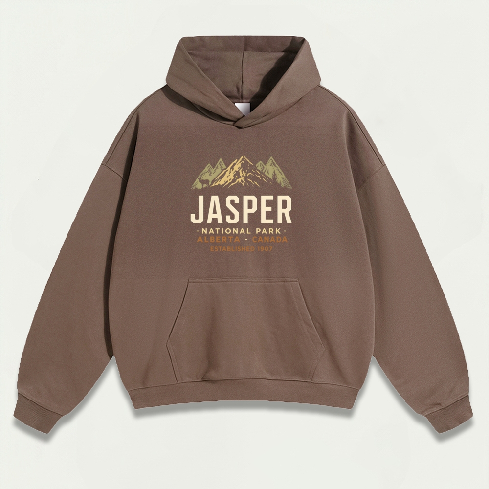 Jasper National Park Heavyweight Hiking Hoodie-HikeVista