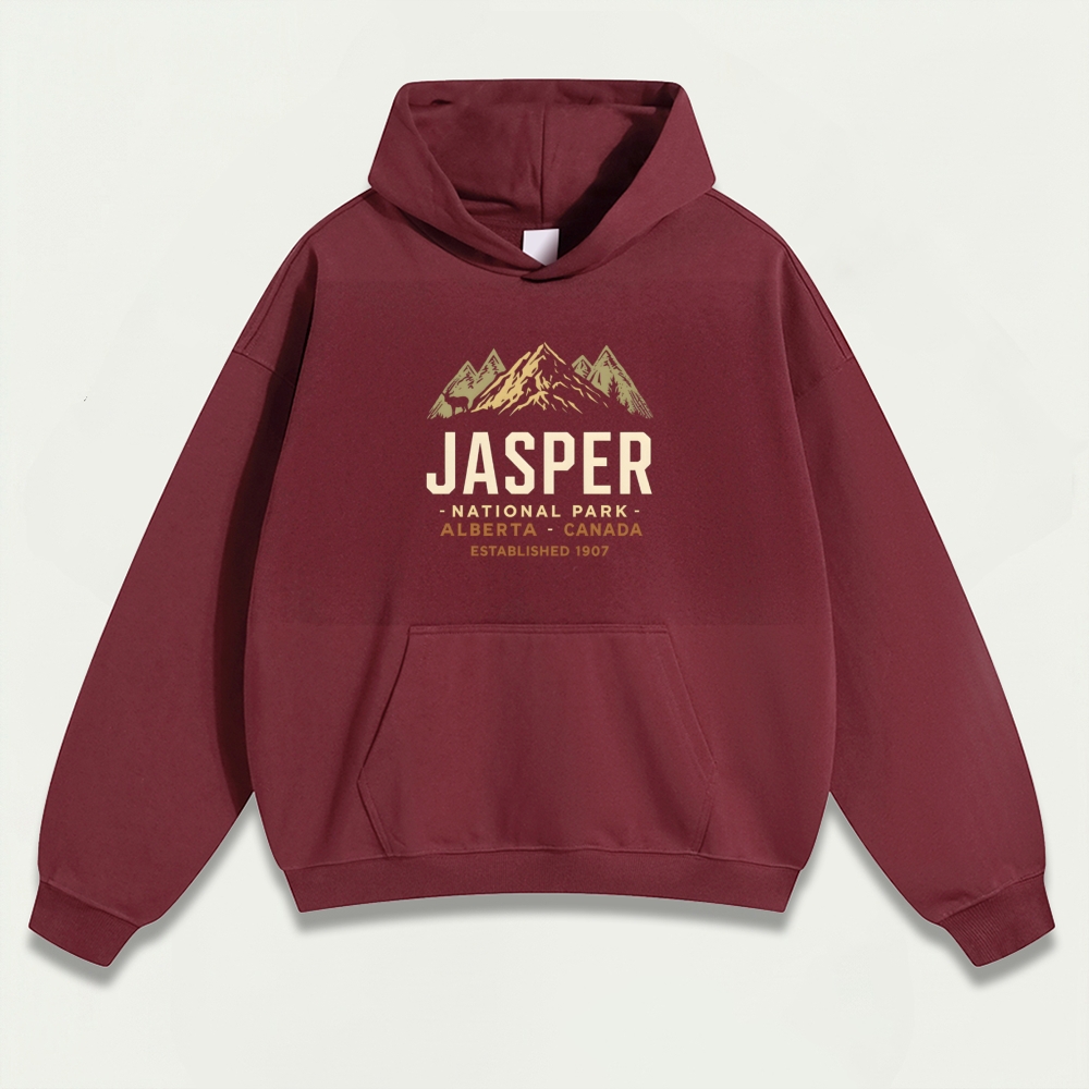 Jasper National Park Heavyweight Hiking Hoodie-HikeVista