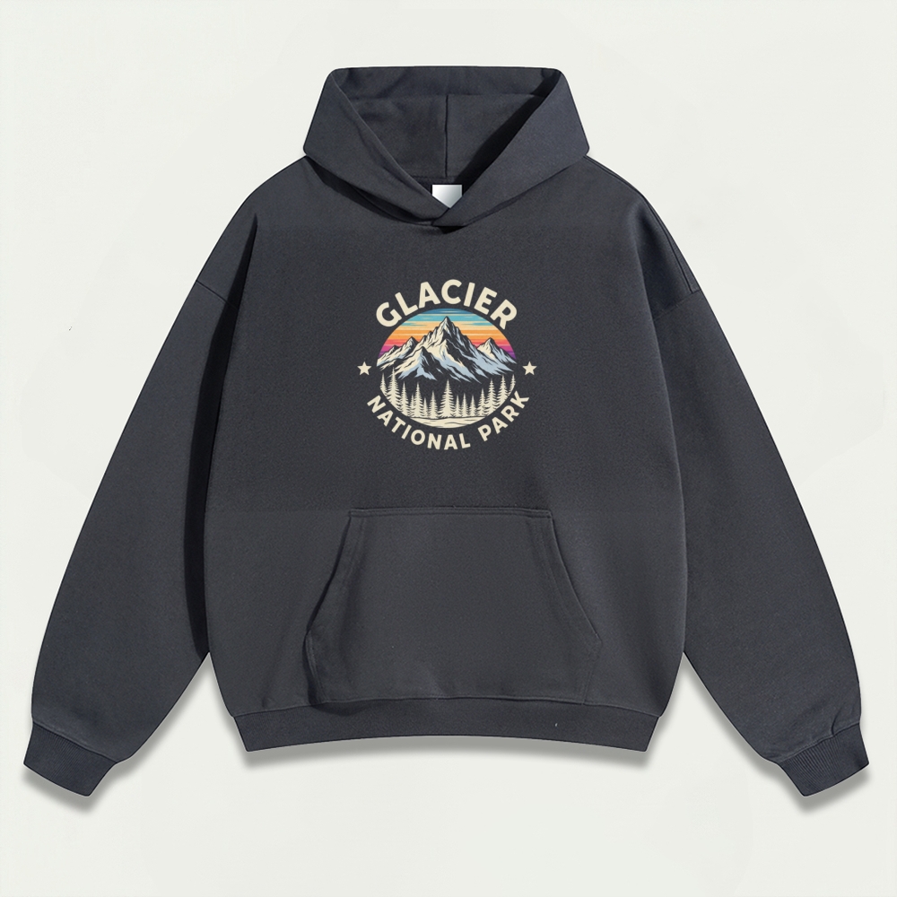 Glacier National Park Heavyweight Trail Hoodie-HikeVista
