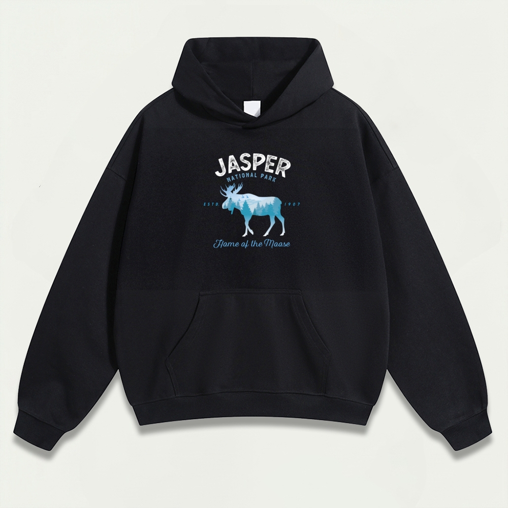 Jasper National Park Heavyweight Hiking Hoodie-HikeVista