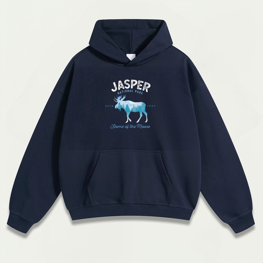 Jasper National Park Heavyweight Hiking Hoodie-HikeVista