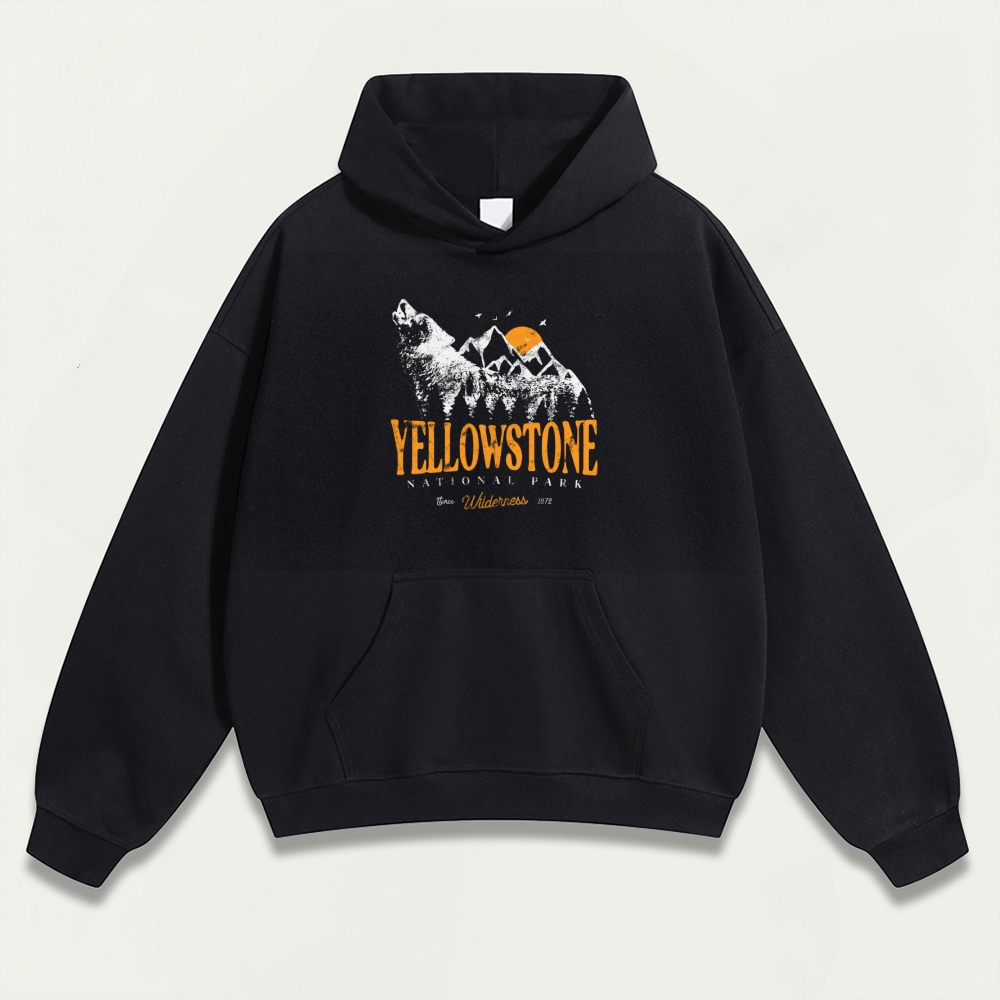 Yellowstone National Park Heavyweight Trail Hoodie-HikeVista