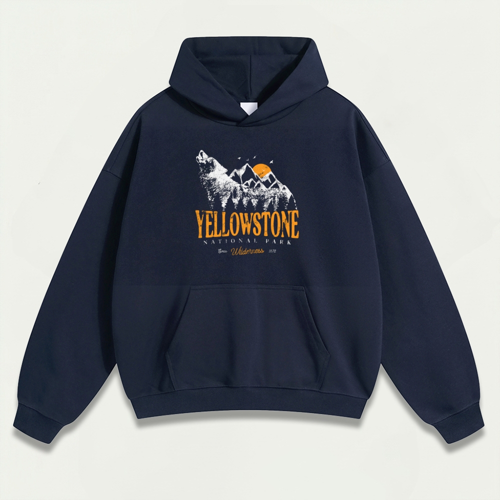 Yellowstone National Park Heavyweight Trail Hoodie-HikeVista
