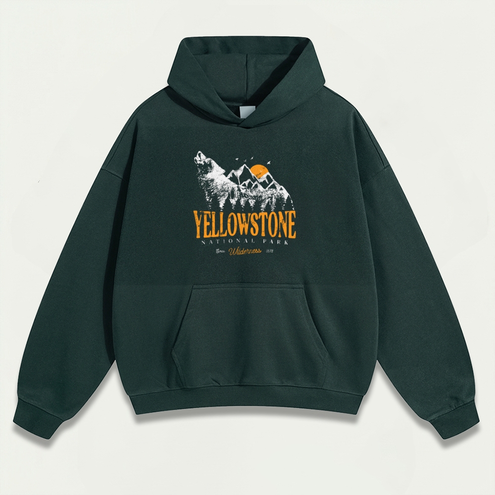 Yellowstone National Park Heavyweight Trail Hoodie-HikeVista
