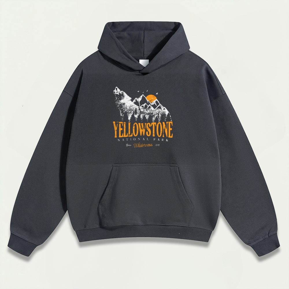 Yellowstone National Park Heavyweight Trail Hoodie-HikeVista
