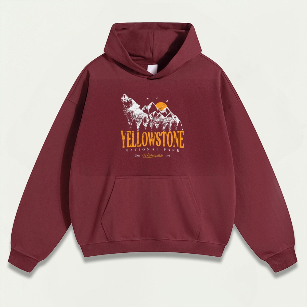 Yellowstone National Park Heavyweight Trail Hoodie-HikeVista