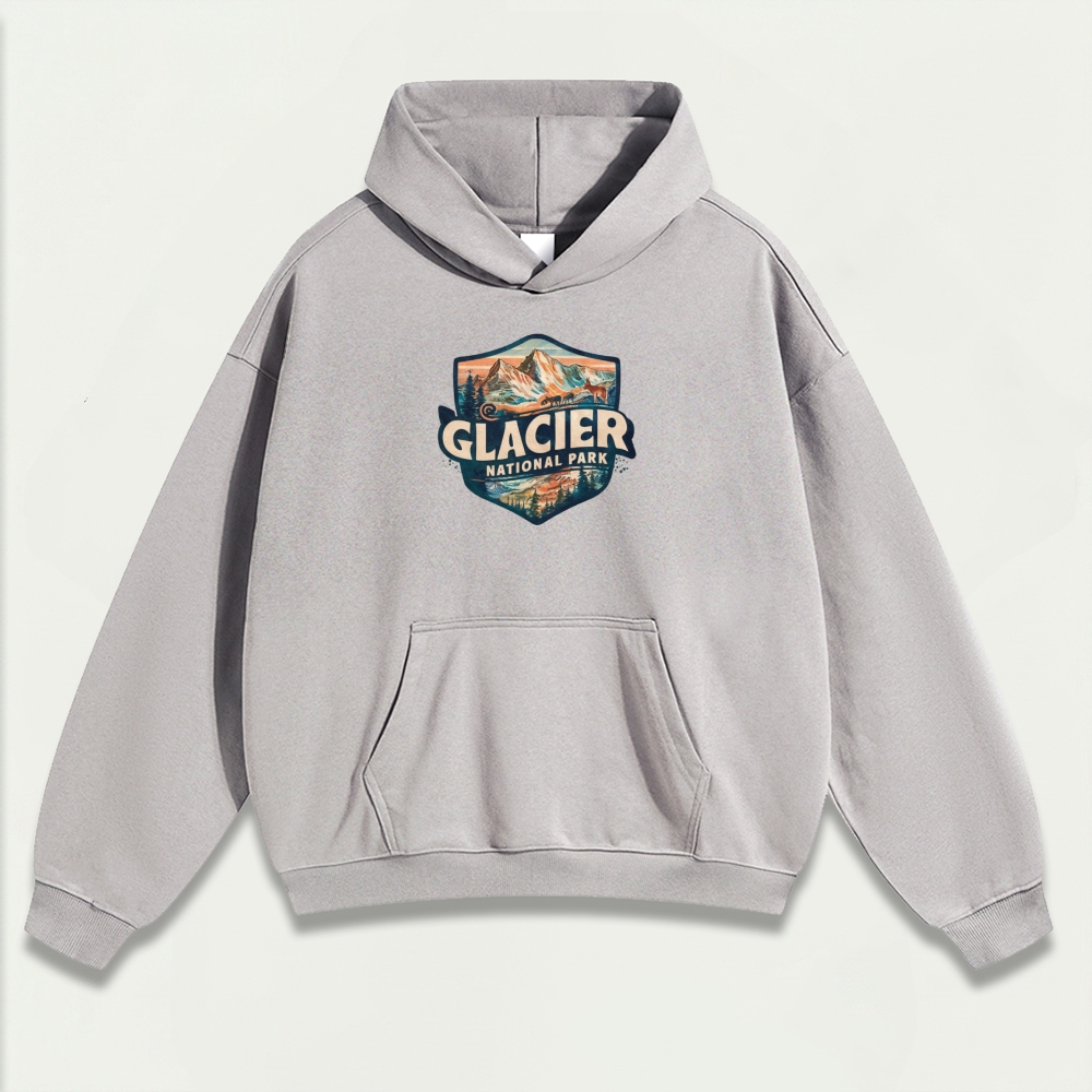 Glacier National Park Heavyweight Trail Hoodie-HikeVista
