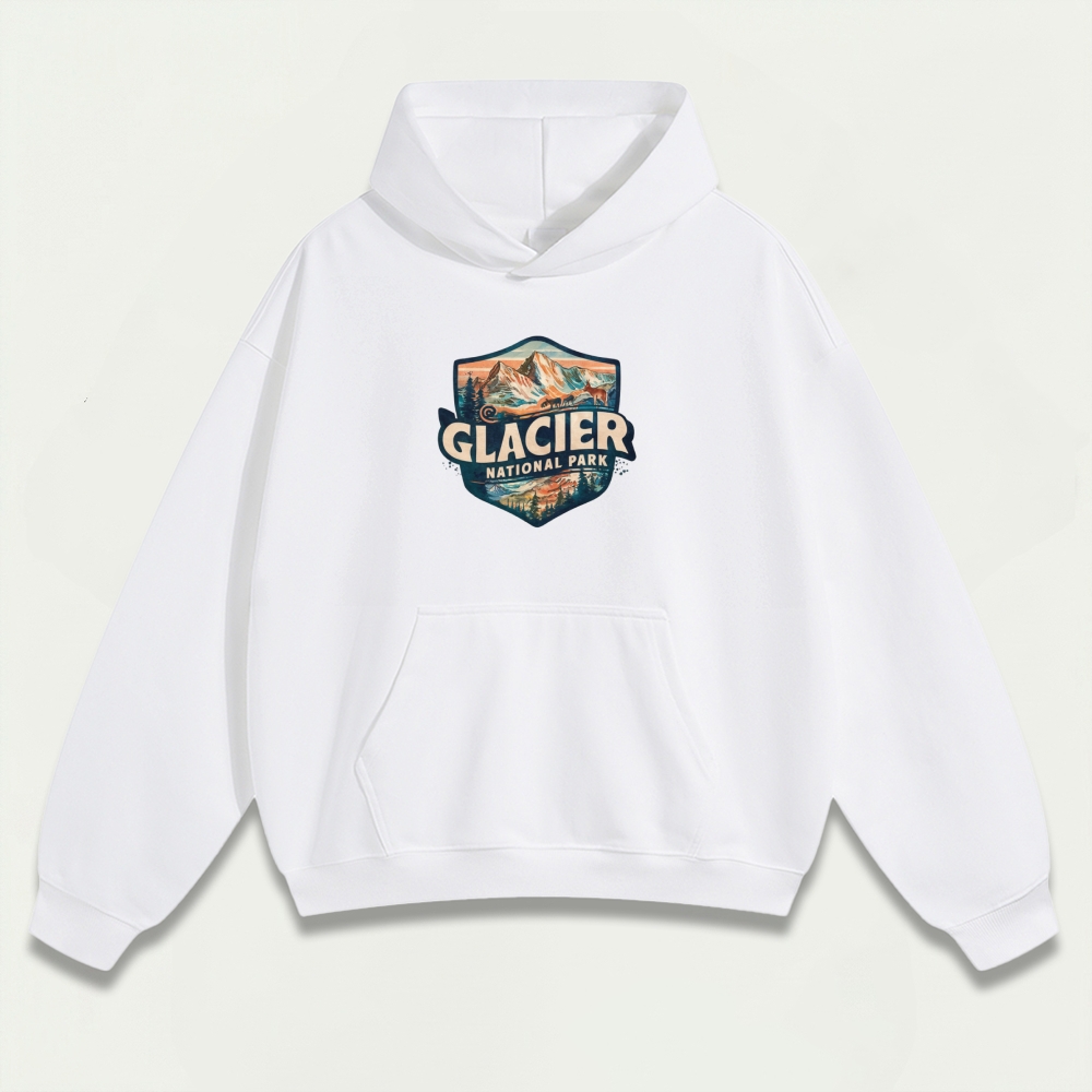 Glacier National Park Heavyweight Trail Hoodie-HikeVista