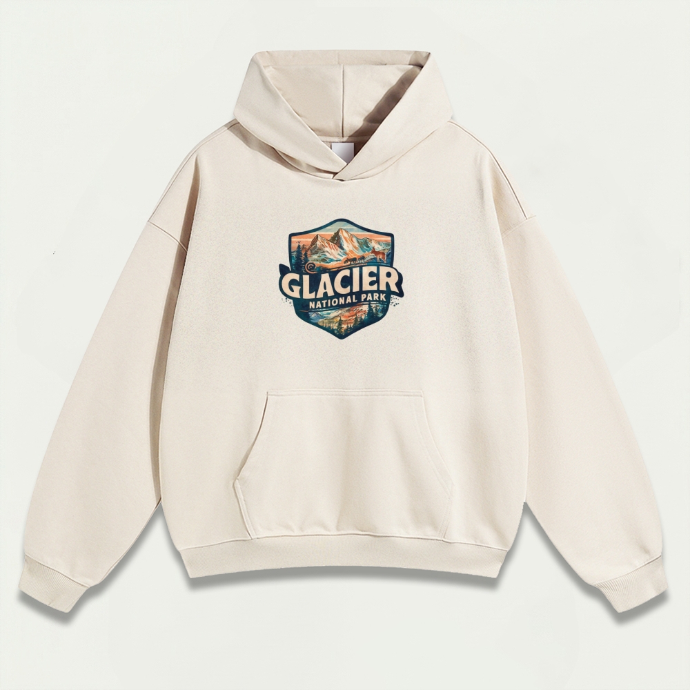 Glacier National Park Heavyweight Trail Hoodie-HikeVista