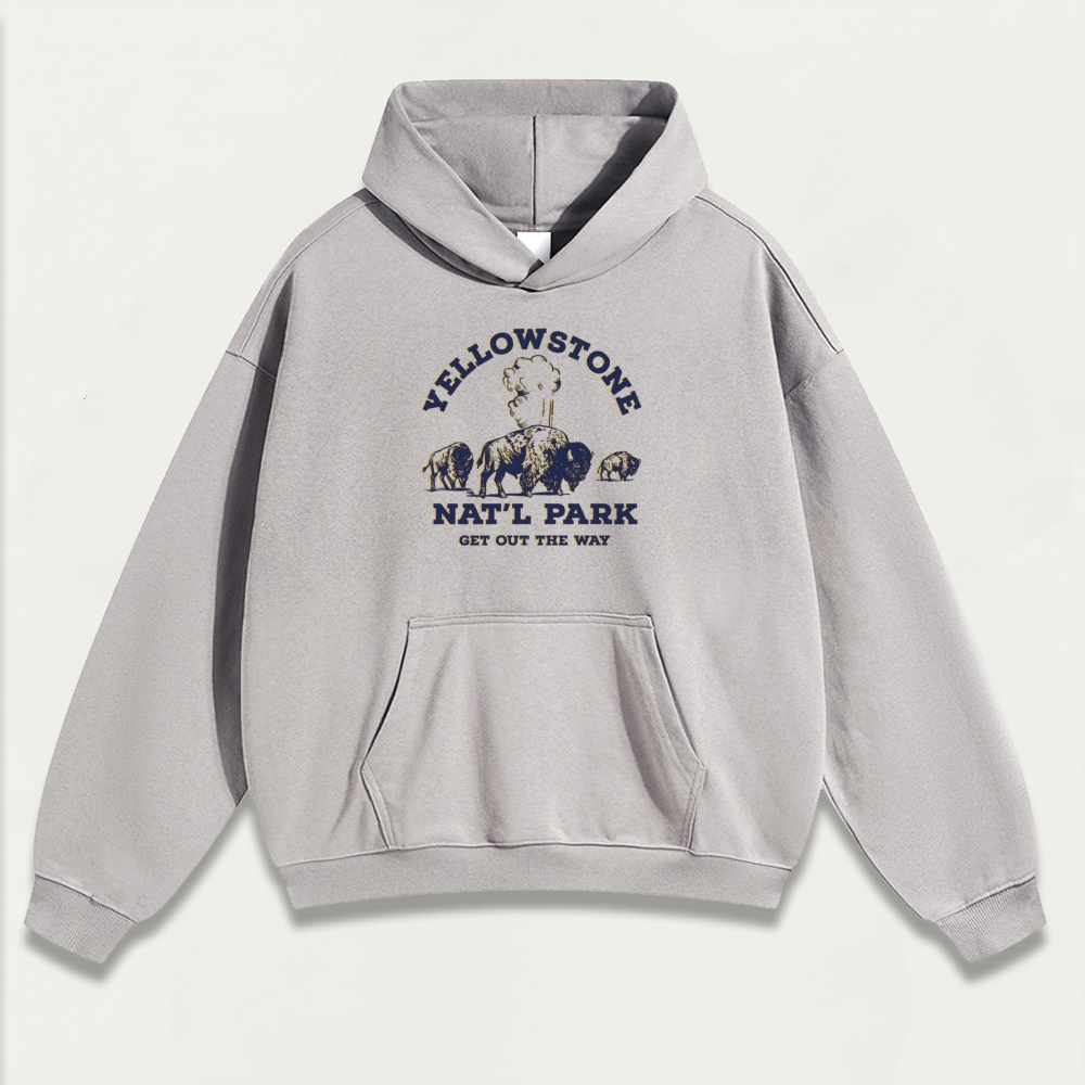 Yellowstone National Park Heavyweight Trail Hoodie-HikeVista