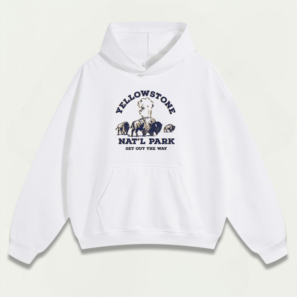 Yellowstone National Park Heavyweight Trail Hoodie-HikeVista