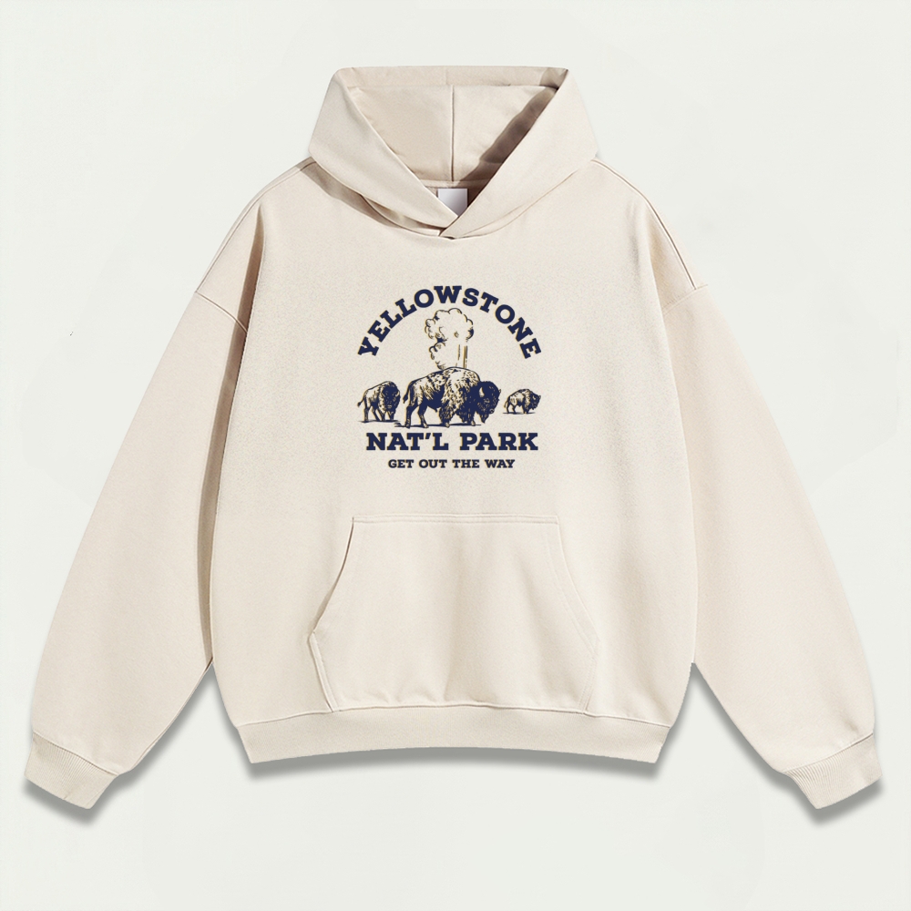Yellowstone National Park Heavyweight Trail Hoodie-HikeVista