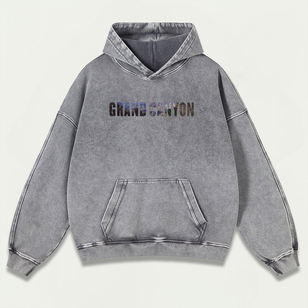 Grand Canyon National Park Vintage Premium Heavyweight Hiking Hoodie-HikeVista