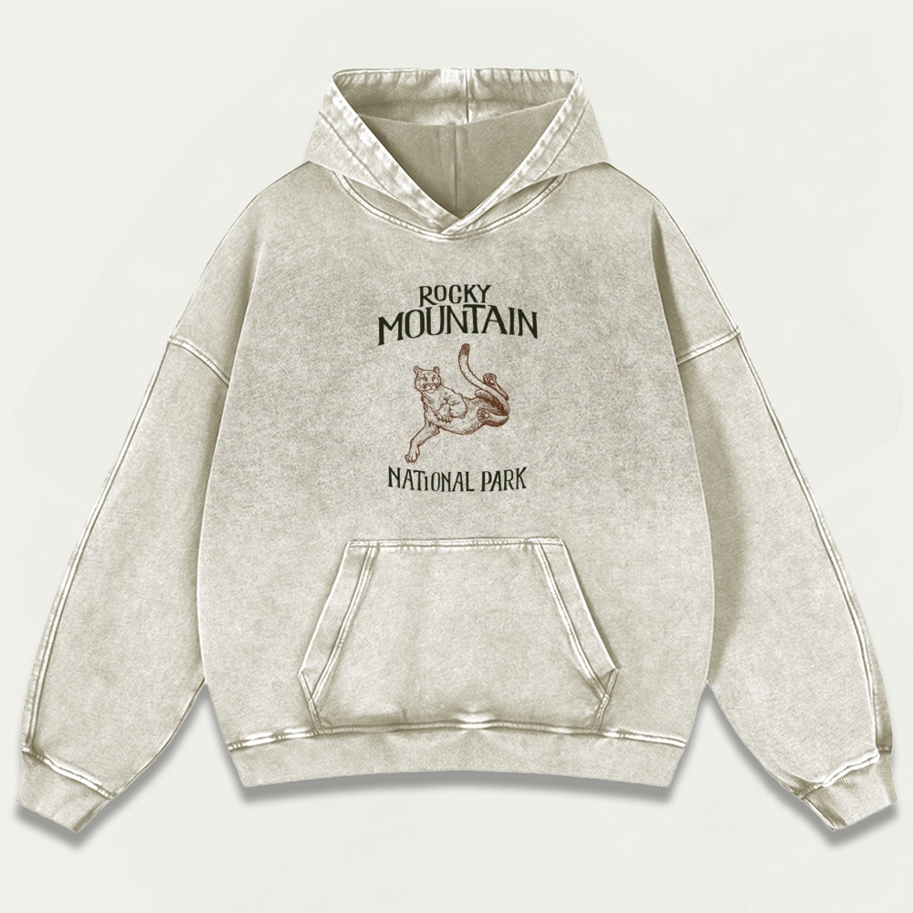 Rocky Mountains Vintage Premium Heavyweight Trail Hoodie-HikeVista