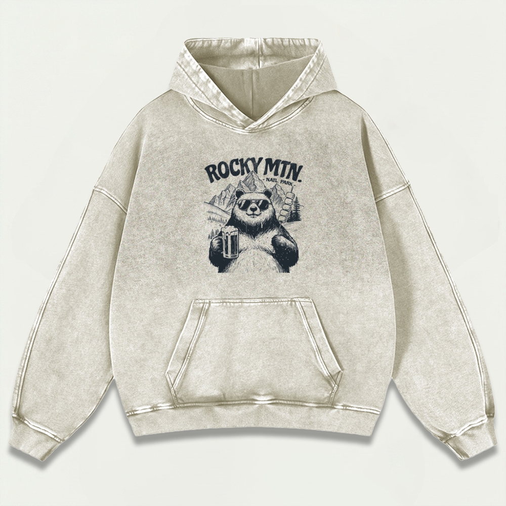 Rocky Mountains Vintage Premium Heavyweight Trail Hoodie-HikeVista