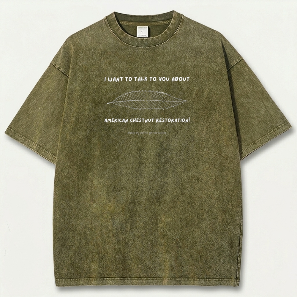 American Chestnut Restoration Vintage Organic Cotton Trail Tee-HikeVista