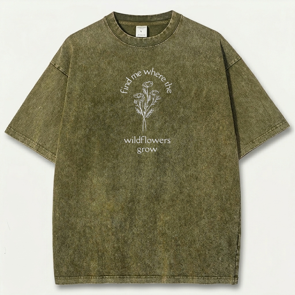Wildflower Grow Vintage Organic Cotton Trail Tee-HikeVista