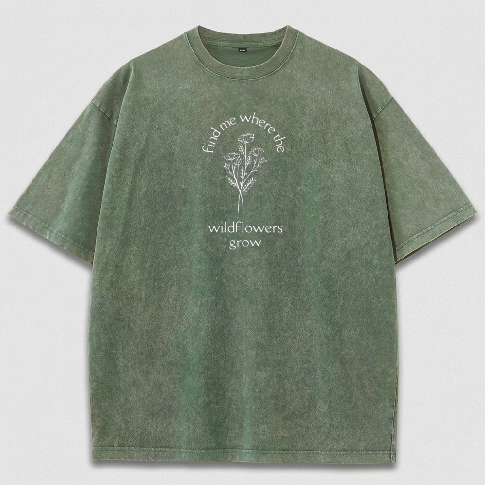 Wildflower Grow Vintage Organic Cotton Trail Tee-HikeVista